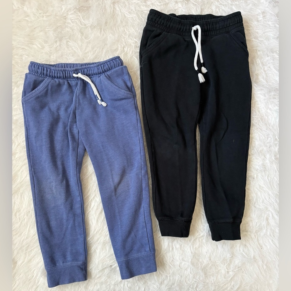 Cat & Jack Toddler Joggers- Set of 2 Blue and Black